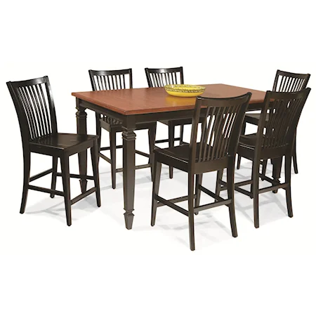 7-Piece Laminate Top Counter Height Table Set
